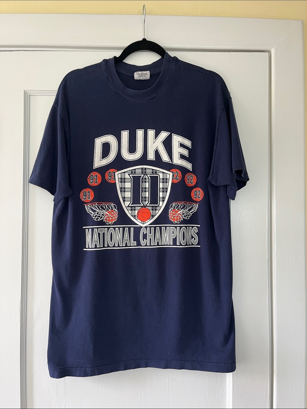 Duke National Champions 91 & 92 T Shirt